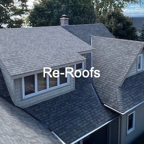 Re-Roofs roof replacement for residential homes in Belleville, Cobourg, Trenton and the greater Quinte West, Ontario, Canada area.